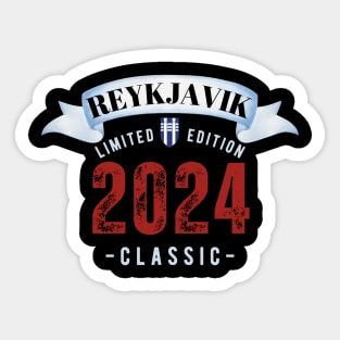 Reykjavik Iceland  Christmas Present T-Shirt 2024 Classic Sticker